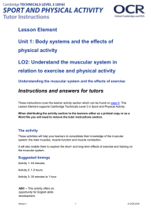 Unit 01 - Lesson element - Muscular system (DOC, 790KB) 29/02/2016