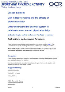 Unit 01 - Lesson element - Skeletal system (DOC, 477KB) 29/02/2016
