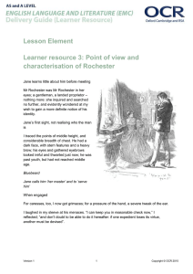Lesson Element Learner resource 3: Point of view and characterisation of Rochester