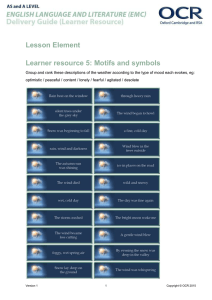 Lesson Element Learner resource 5: Motifs and symbols