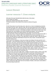 Lesson Element Learner resource 7: Close analysis