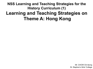 learning and teaching strategies hk mar08