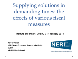 Supplying solutions in demanding times: the effects of various fiscal measures