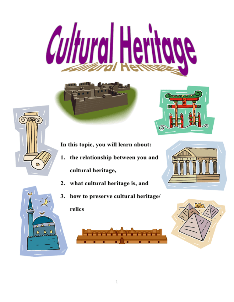 Relationship Between Cultural Heritage And Historical Tourism