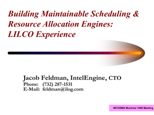Building Maintainable Scheduling Resource Allocation Engines