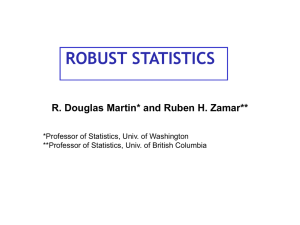 Martin & Zamar - Robust Statistics (Lecture Notes)