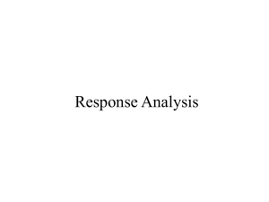 Response Analysis