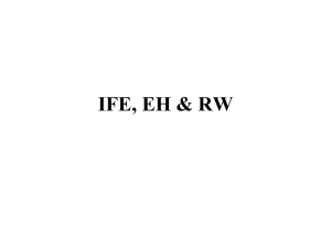 IFE, EH & RW slides