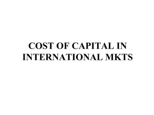 Cost of Capital slides