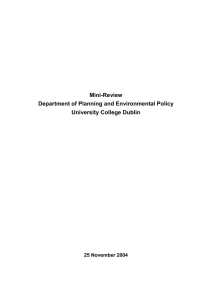 Department of Planning and Environmental Policy (11/2004) (opens in a new window)