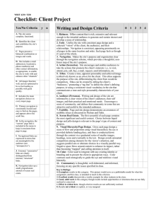 Client Project Checklist