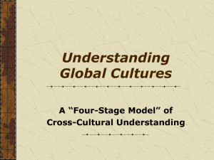 A Four-Stage Model of Cross-Cultural Understanding