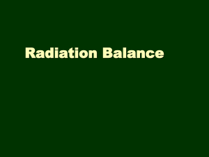 Radiation Balance