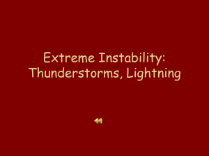 Extreme Instability: Thunderstorms, Lightning