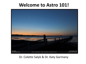 Welcome to Astro 101! Dr. Colette Salyk &amp; Dr. Katy Garmany