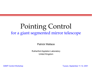 Pointing Control for a Giant Segmented Mirror Telescope