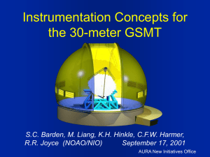 Instrumentation Concepts for the 30m GSMT