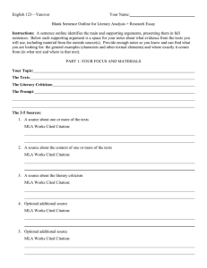 View or print the Blank Outline for Literary Analysis and Research Essay (MS-Word).