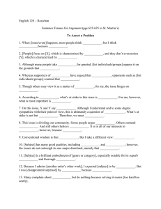 English 120 - Sentence Frames for Argument.docx