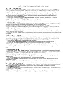 English 123 Grading Criteria for Essays and Response Papers.docx