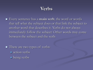 Verbs