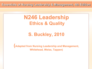 N246  ethics, quality of care, IOM pp