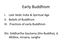Lect 10 Early Buddhism