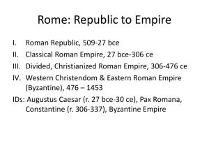 Lect 14 Roman Empire