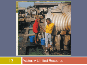 13 Water: A Limited Resource