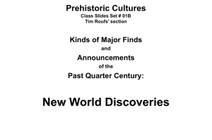 New World Discoveries