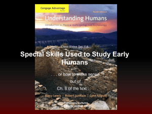 Special Skills Used to Study Early Humans out of