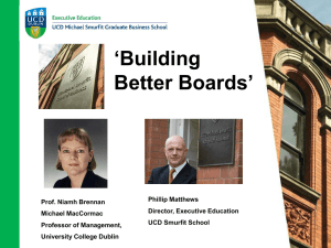 Building Better Boards Webinar with Prof. Niamh Brennan