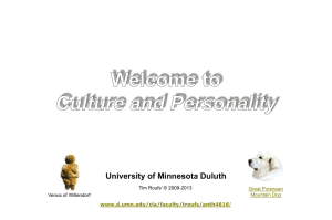 University of Minnesota Duluth www.d.umn.edu/cla/faculty/troufs/anth4616 Great Pyrenean Mountain Dog