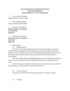 2015-03-12 Senate Minutes