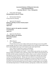 2015-03-05 Senate Minutes
