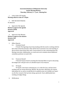 2015-02-05 Senate Minutes