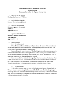 2014-11-13 Senate Minutes