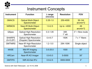 Instrumentation and Partnership Opportunities: GMT