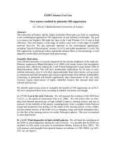 GSMT Science Use Case  New science enabled by photonic OH suppression