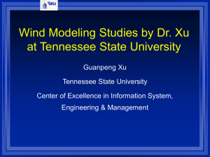 Wind modeling studies at TSU