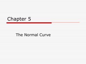 Chapter 5 The Normal Curve
