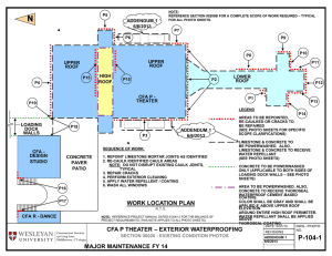 ADDENDUM #1 CFA THEATER EXTERIOR WATERPROOFING PHOTO SHEETS DATED 6/6/13