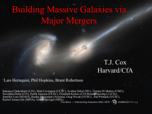 Building Massive Galaxies via Major Mergers T.J. Cox Harvard/CfA