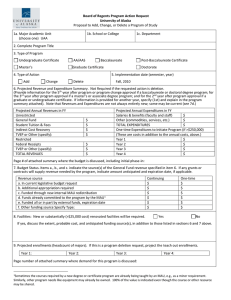 Revised Program Action Request Form (old HEX form)
