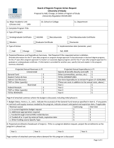 New HEX Form (BOR Program Action Request)