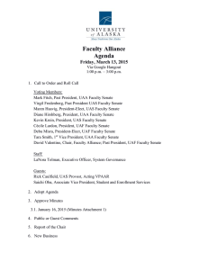 Faculty Alliance Agenda Friday, March 13, 2015