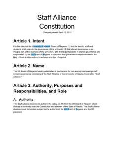 Constitution and Bylaws Proposed Revision