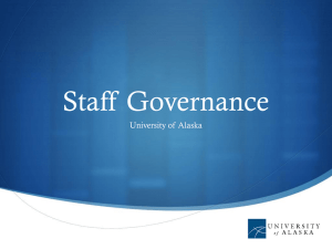 Staff Governance Overview (PowerPoint)