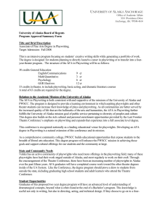 Reference 2 - UAA Associate in Playwriting