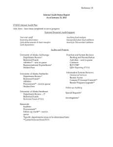 Reference 10 - Internal Audit Status Report